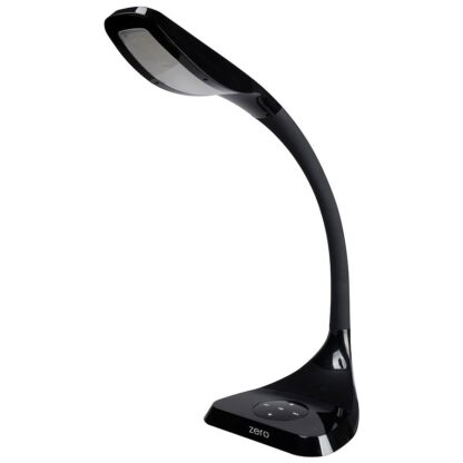 Lampada LED nera con charger USB e speaker bluetooth