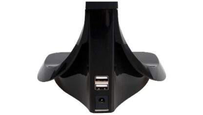 Lampada LED nera con charger USB e speaker bluetooth - immagine 4