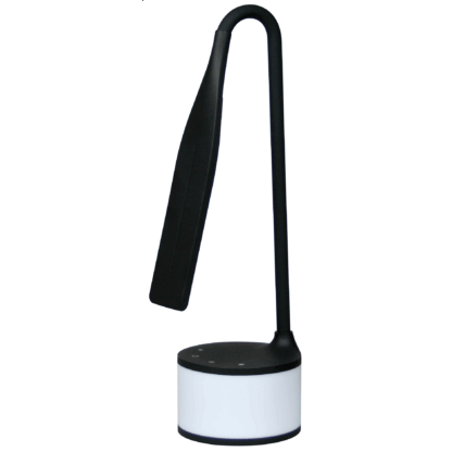 Lampada LED nera con charger USB e luci d’atmosfera - immagine 2