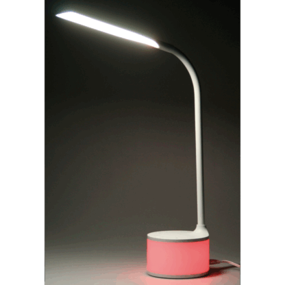 Lampada LED bianca con charger USB e luci d’atmosfera - immagine 5